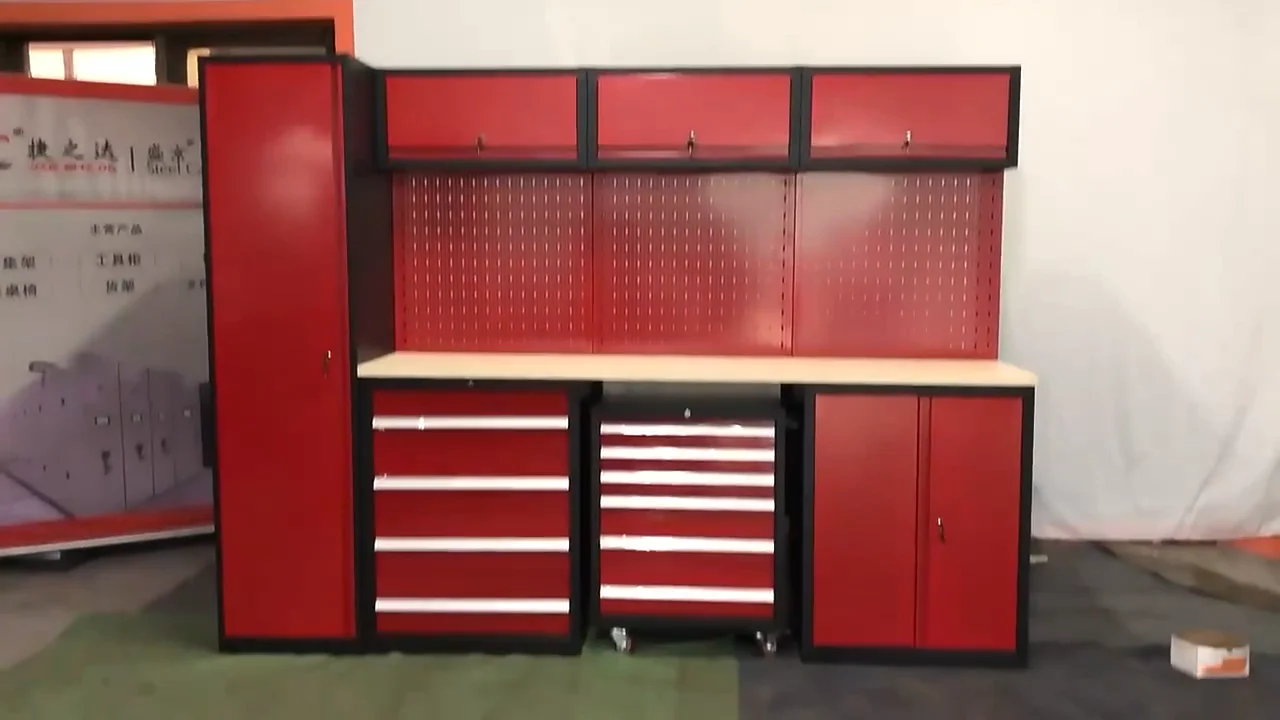 Garage Workstation Modular Workbench Tool Cabinet Workshop Cabinet ...