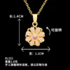 Xl221 polvere rotante girasole collana d'oro