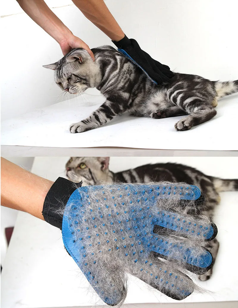 Factory Wholesale Pet Cleaning Grooming Bathing Gloves Pet Deshedding Hair Remover Glove Brush