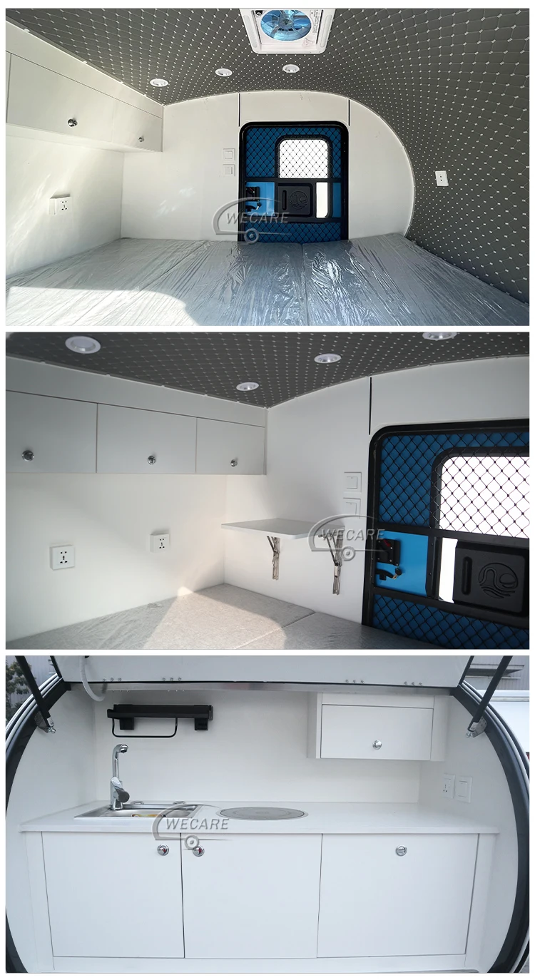 Wecare Factory Custom Mini Off Road Teardrop Caravan Camper Trailers