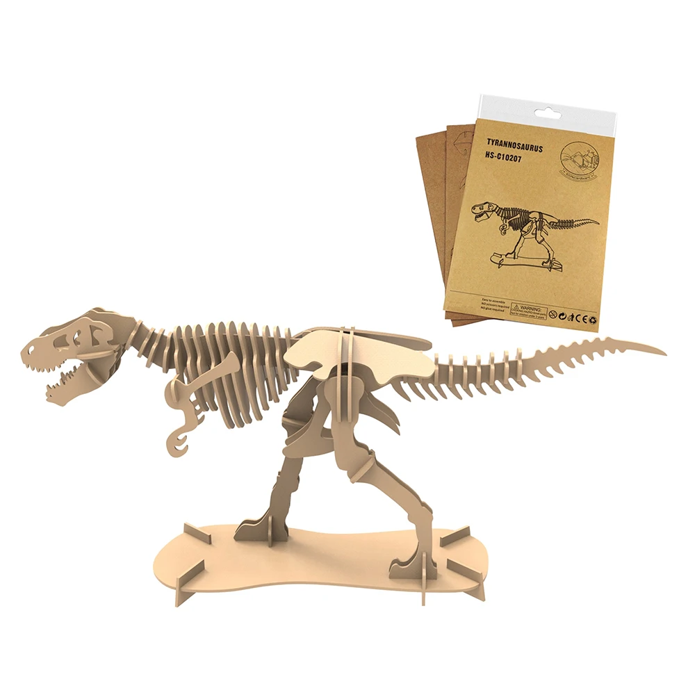 Corrugated Cardboard DIY Assembly 3D Flying Pterosaurs Model for Children
