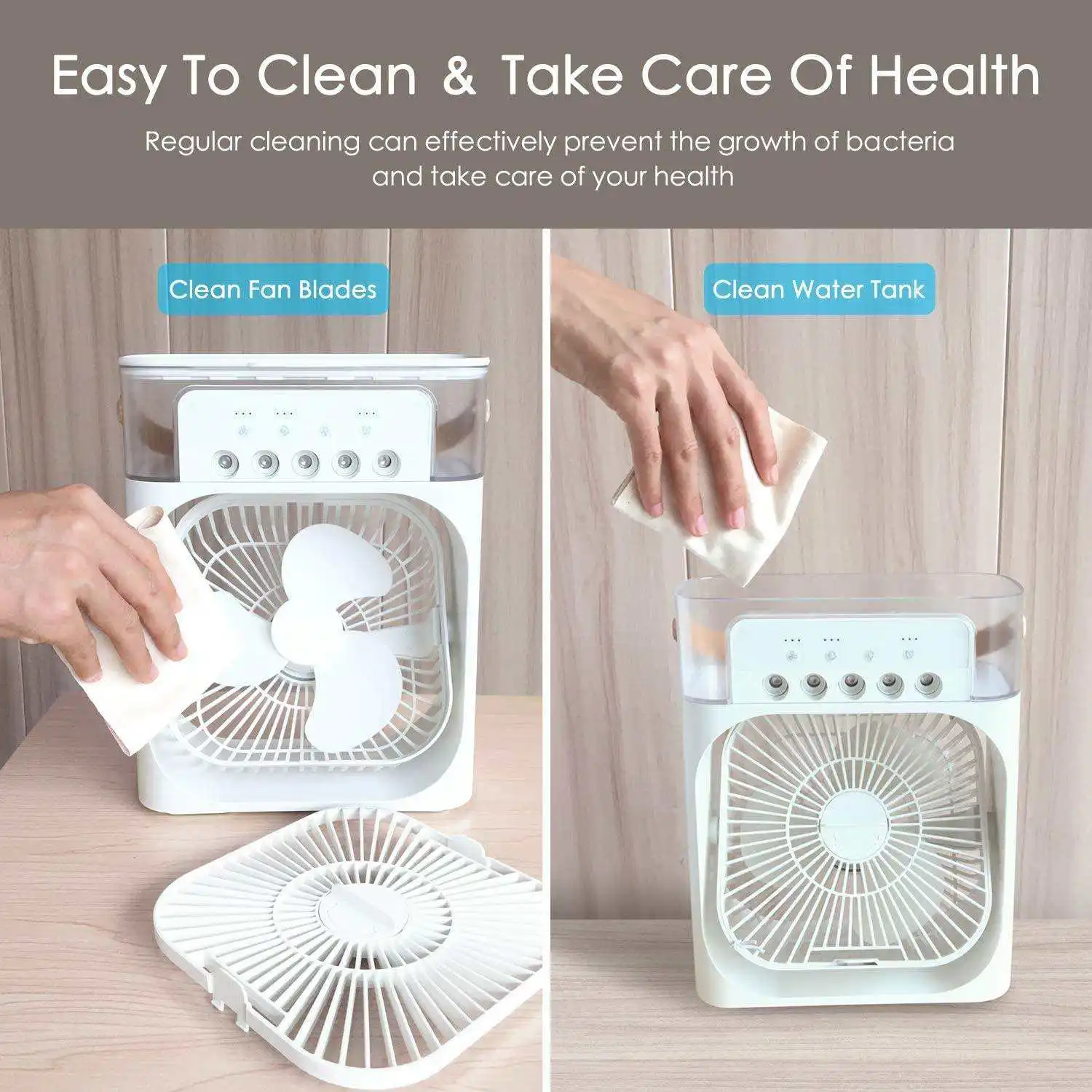 Beliebter Mini-Ventilator mit 7 Stimmungslichtern, faltbar und USB-/Batteriebetrieb – ideal für Hotels_voghion.com