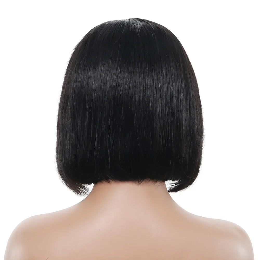 Parrucche corte Bob per capelli umani Parrucca frontale in pizzo brasiliano dritto per donne_voghion.com