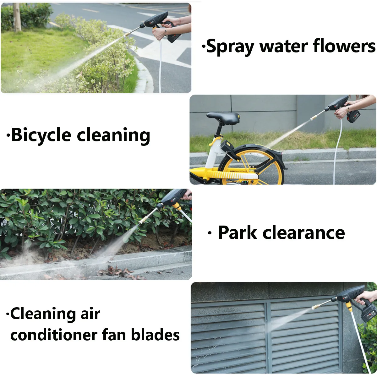 12v/25v Optional Cordless Pressure Washer Portable Power Washer