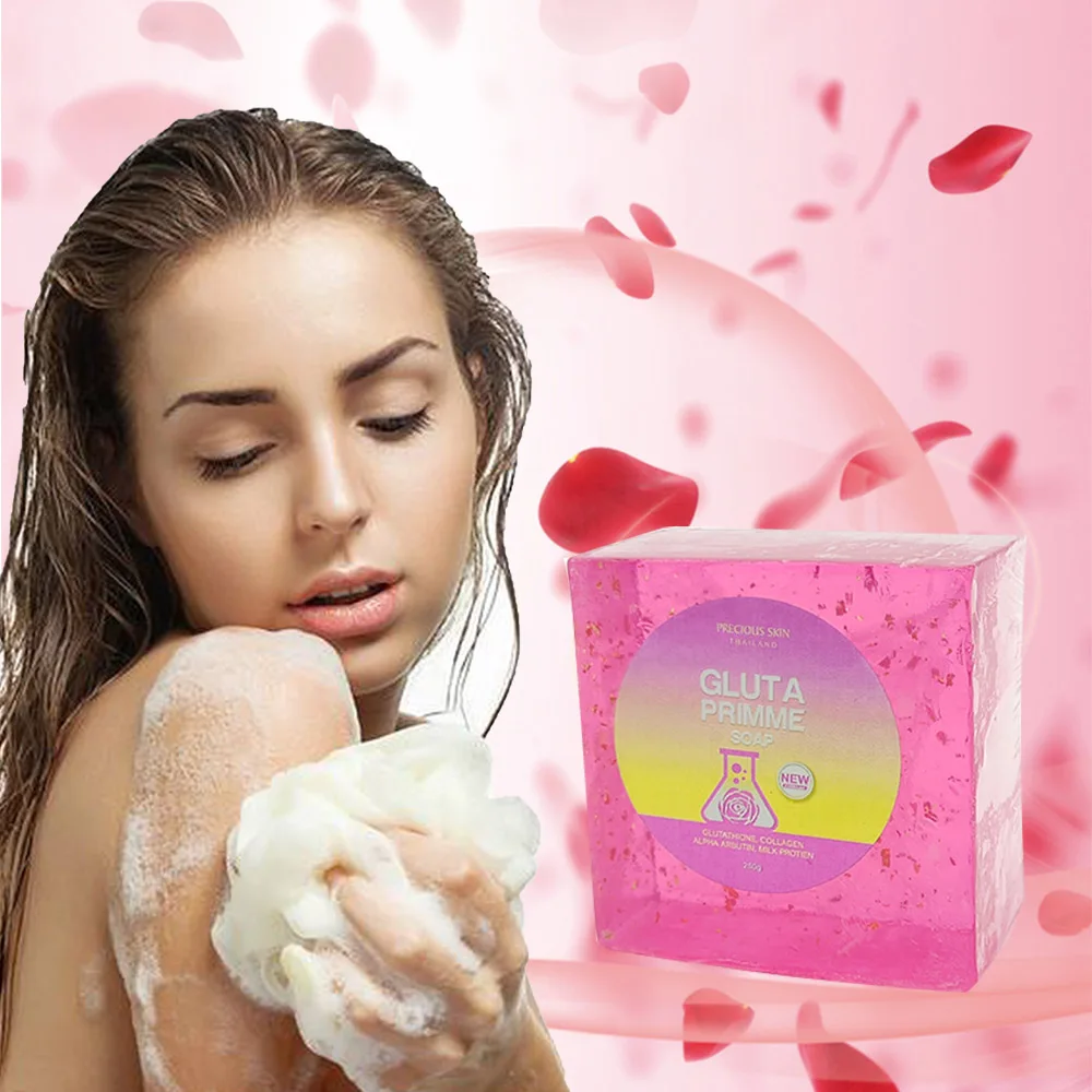 glutathione collagen soap murah Gluta White & Clarifying & Exfoliating 190g, Serum Thailand Gluta Primme Soap -