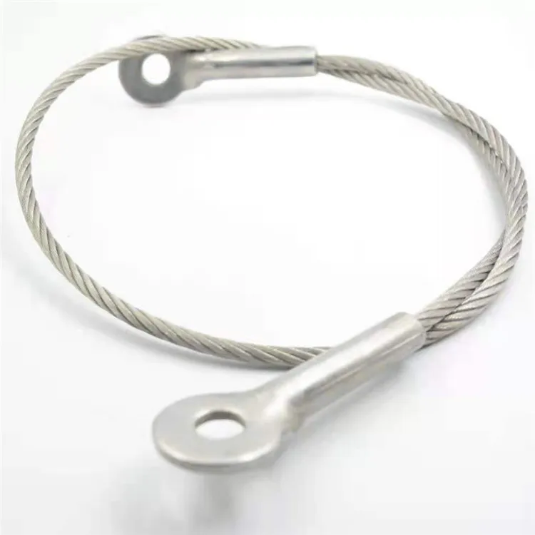 Good quality factory directly steel wire rope sling cable lifting slings with eye hook