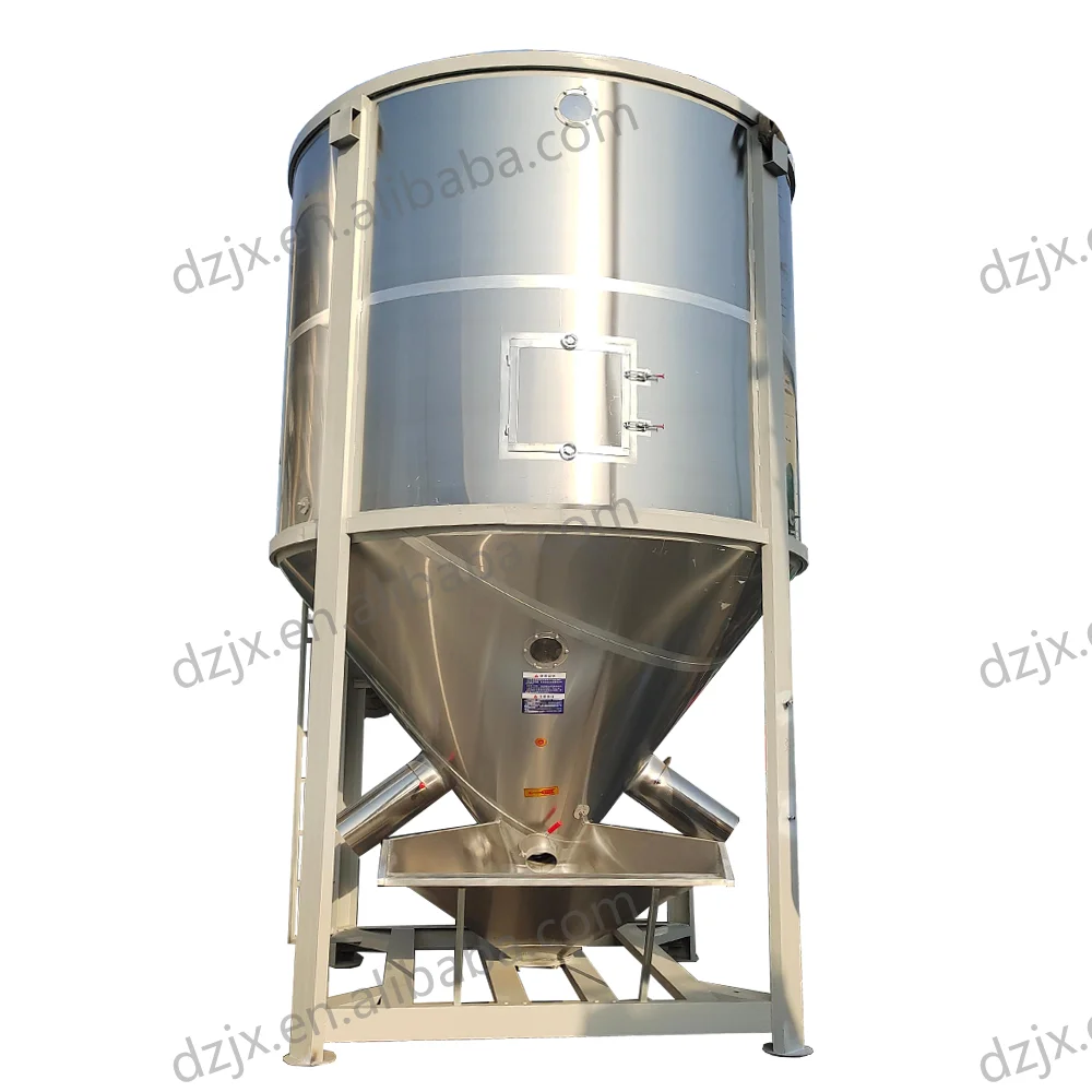 DZJX Pvc & Pu Mixing Machine Vertical Edta Organic Fertilizer Mixer for Mushroom 500 Litres 2 Ton