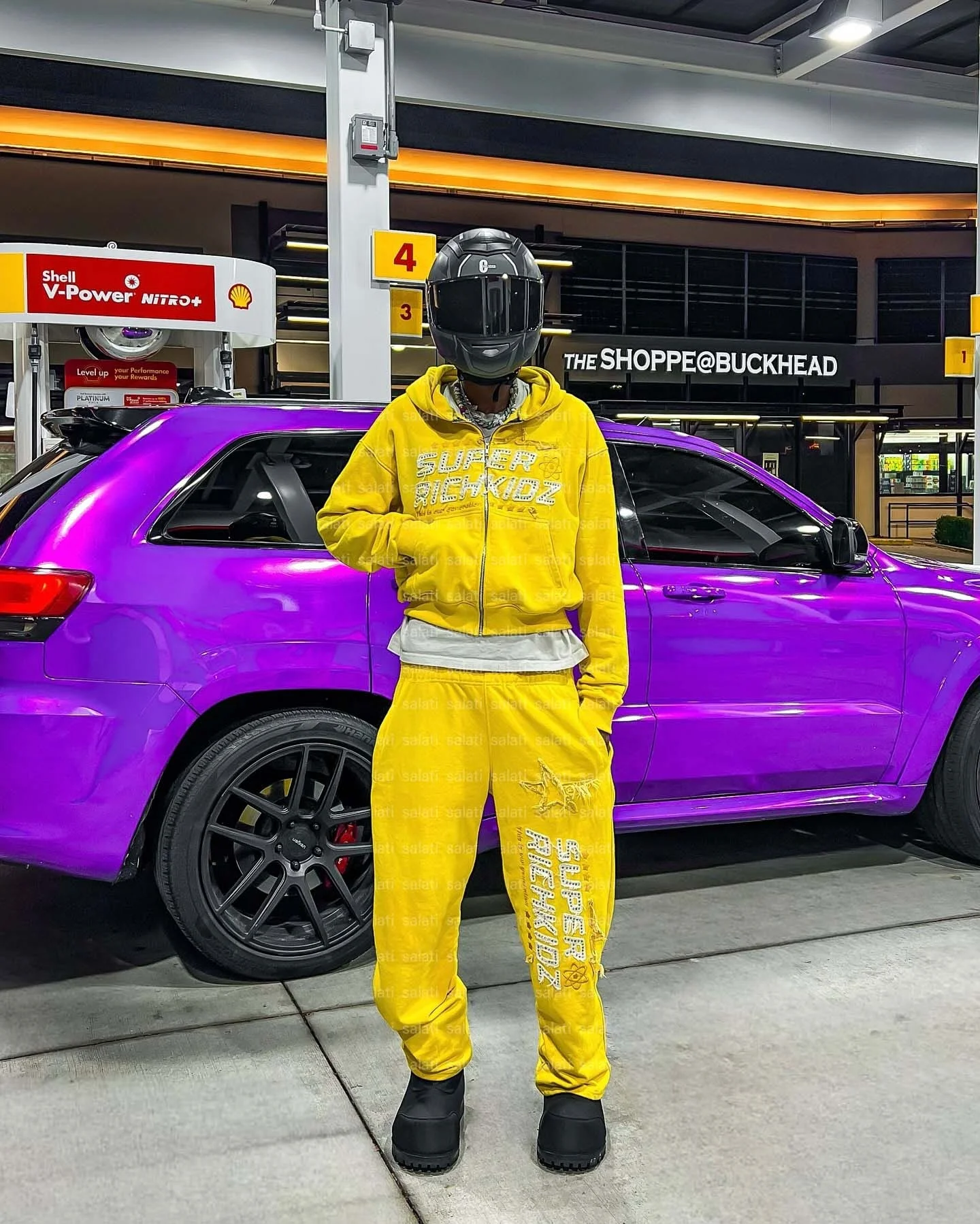 Custom 2PCS Winter Hoodie Sweatpants Set Oversized Baggy Fleece Rhinestone Acid Wash Track Suit Flared Tracksuit Men Quick Dry gallery 2