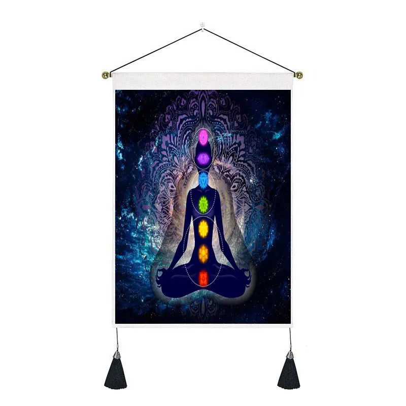 Buddha Chakra Wall Hanging Tapestry 35*50cm Seven Chakra Buddha