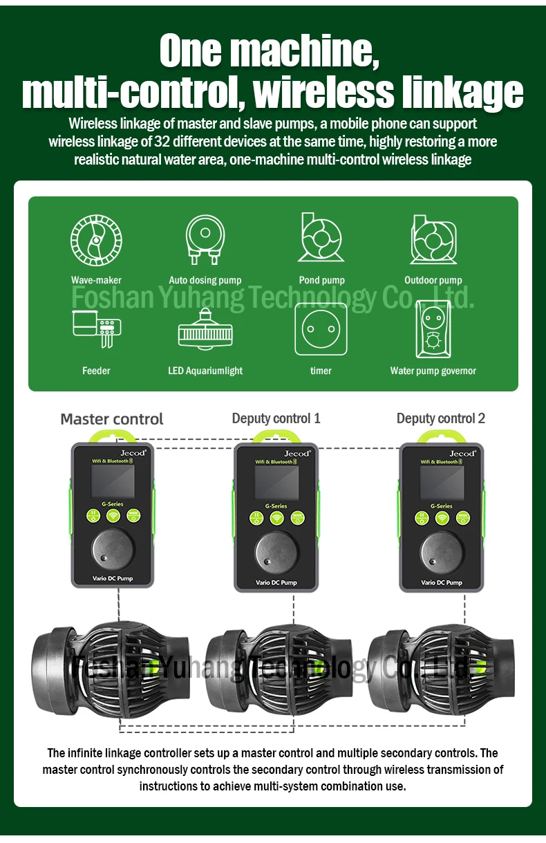 Jecod 2026 GOW Series Modern Desktop Smart Eco-Friendly Plastic Wireless Bluetooth/WiFi Variable-Frequency Aquarium Box product detail 14