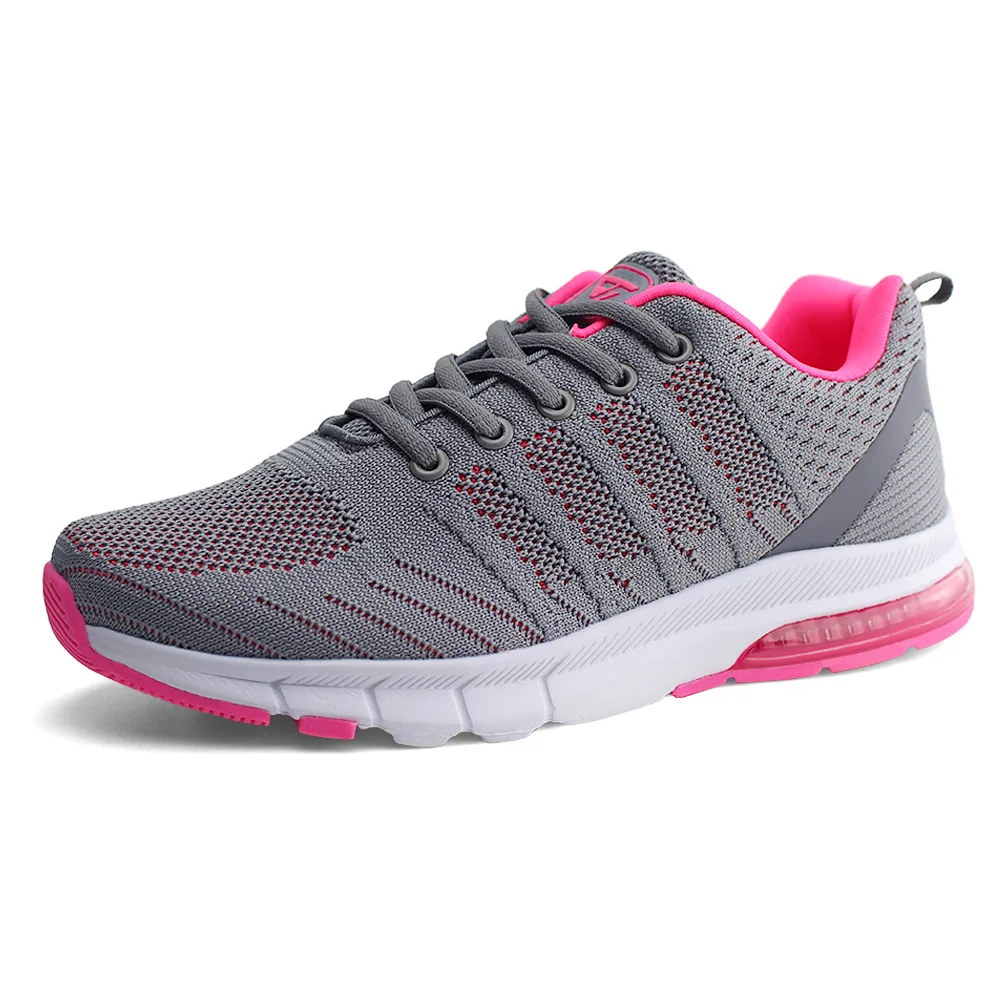 Fashion Women Breathable Running Sneakers Lightweight Knit Mesh Walking Shoes