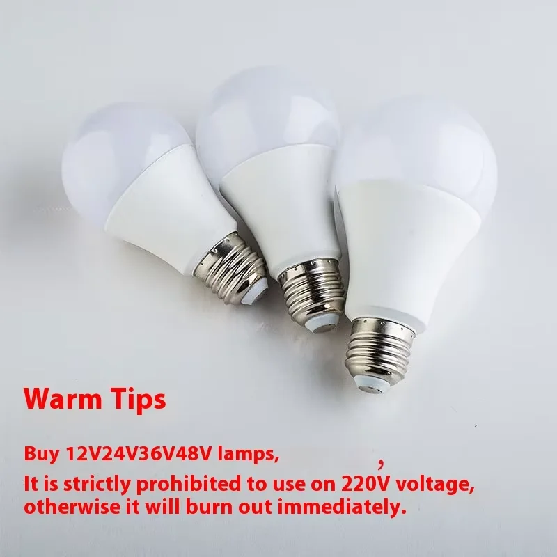 E27 DC12V LED Light Bulb 3000K 4000K 6000K Aluminum Plastic for Coal Mine Underground Fishing Boat Other Applications 85V DC12V-