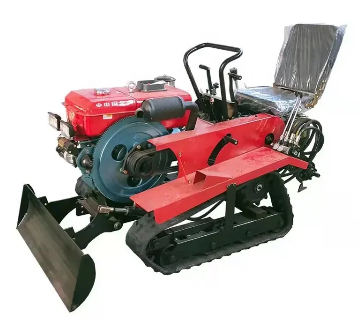 Multifunctional Diesel Rotary Tiller Tractor Agricultural Crawler