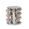 Chrome - Estante redondo con 12 frascos