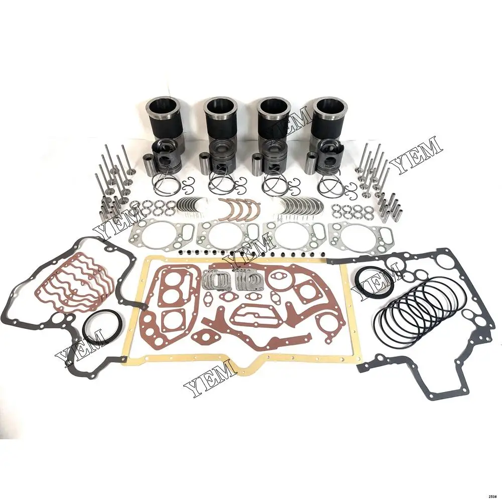 Engine Rebuild Kit With Cylinder Gaskets Set Piston Rings Liner Bearing Valves Fit for Liebherr R916