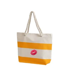OEM high quality 10oz wholesale canvas cotton Braid hand bag beach bag  custom logo Provide sample service