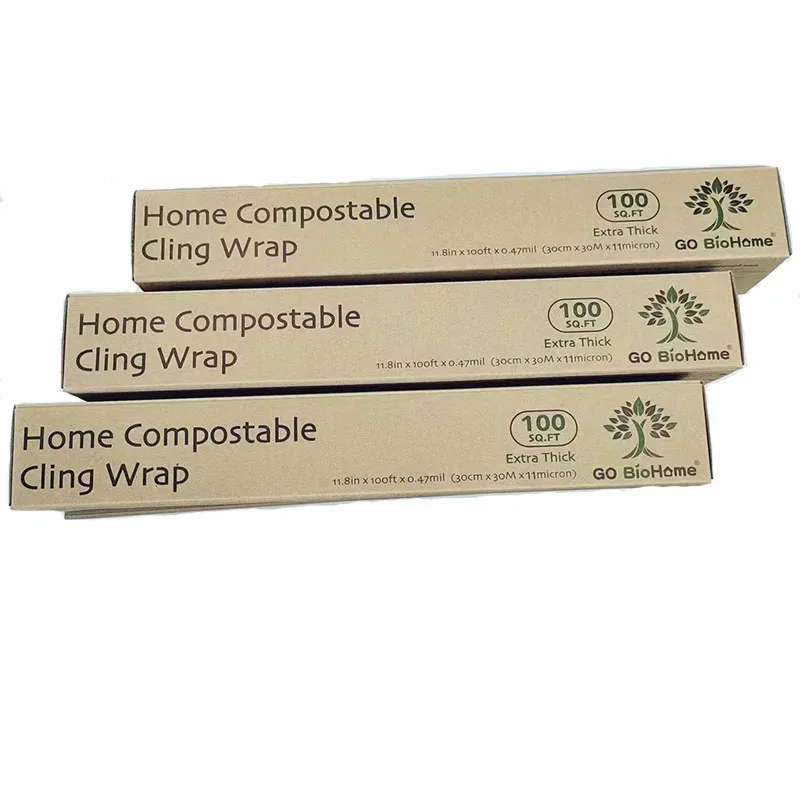 Pla Compostable Cling Wrap 100 Biodegradable Food Wrap Pbat Cling Wrap