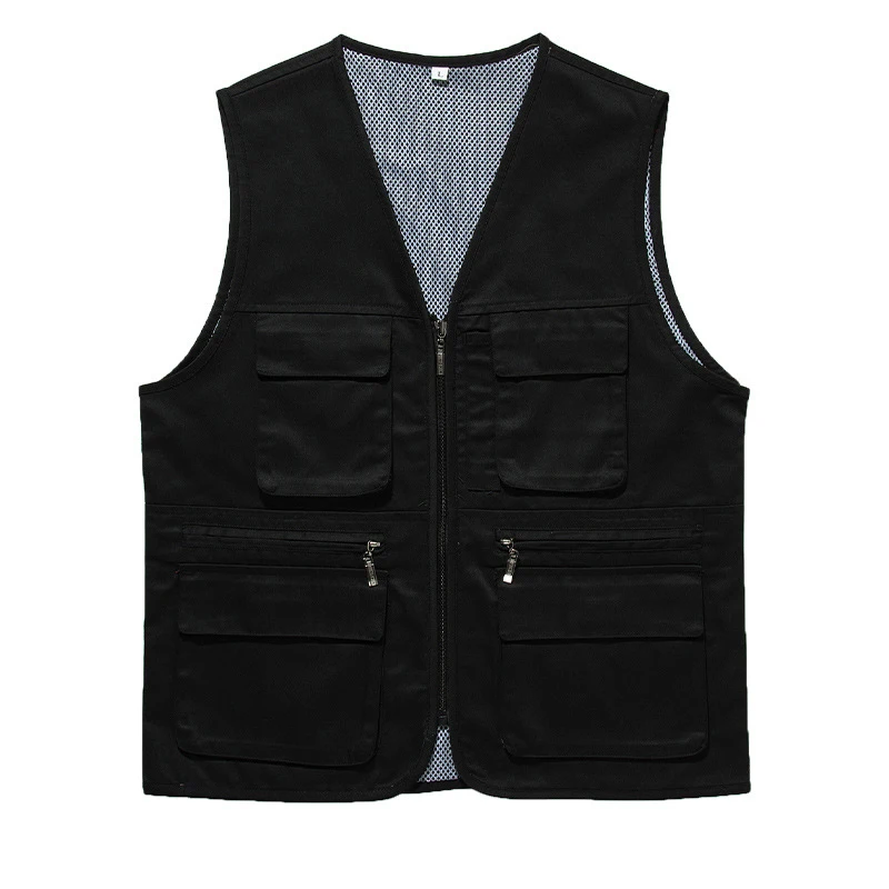Advertising Personalized Volunteering Work Vest Breathable Staff Uniform Event Waiter Vest