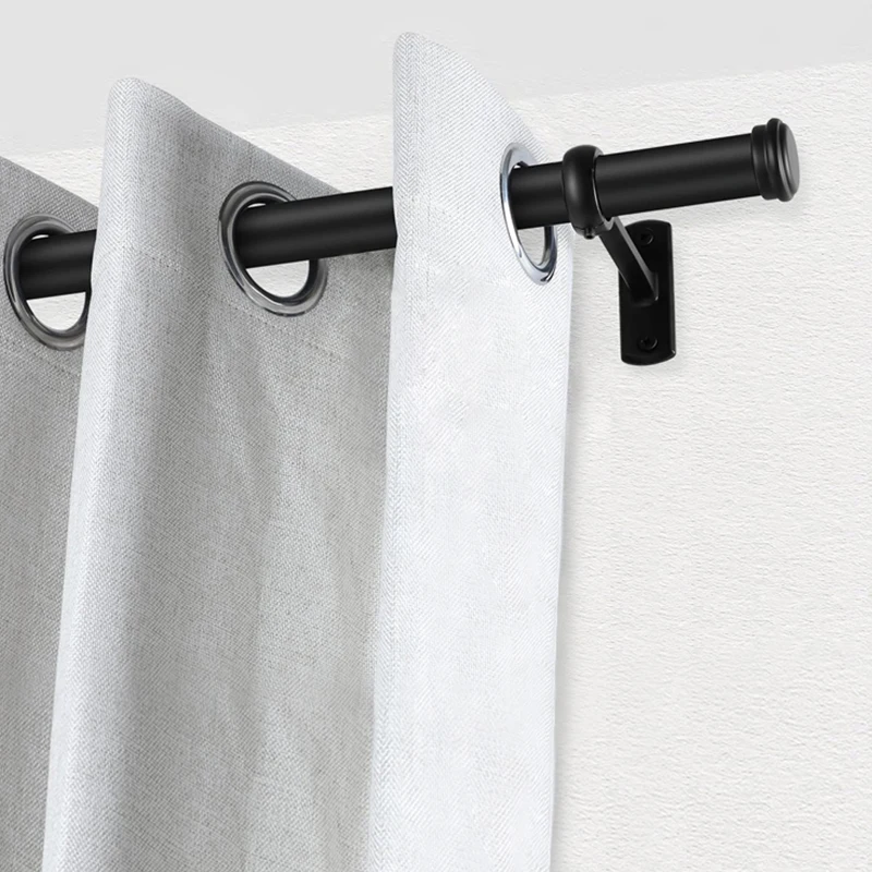 25mm window adjustable steel telescopic curtain rod with curtain rod accessories