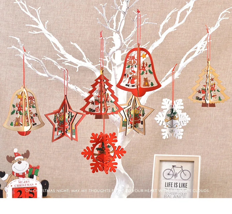 SET of 50 Christmas Snowflakes decorations