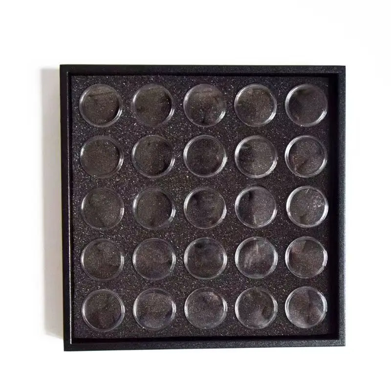 Diamond display Jewelry box sorting independent small round bottle Nail storage Box