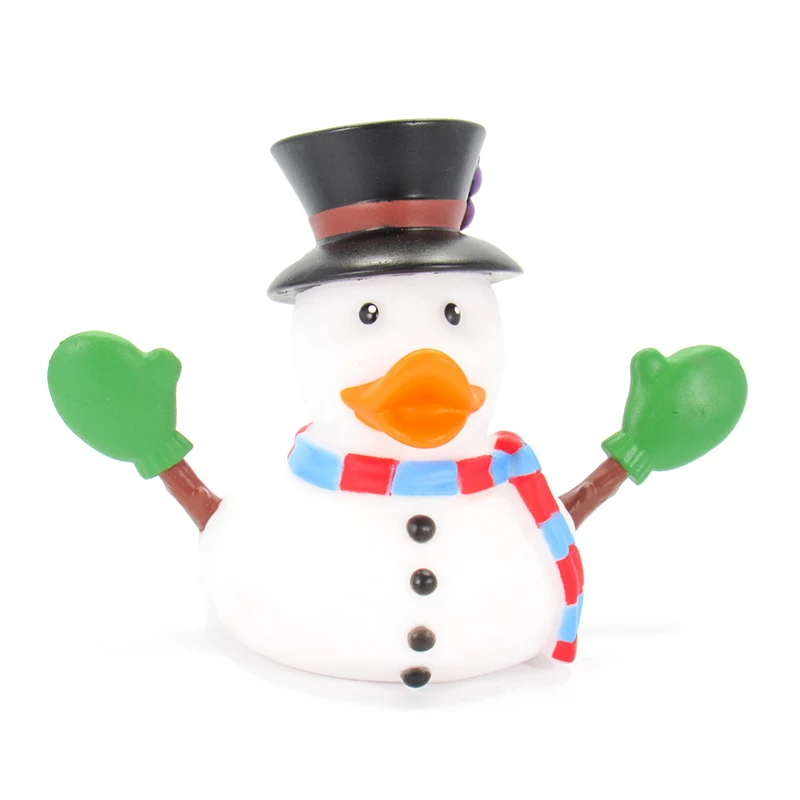 Рождественский праздничный подарок звуковой мини-бассейн новинка желтые водные резиновые утки для ванны детей