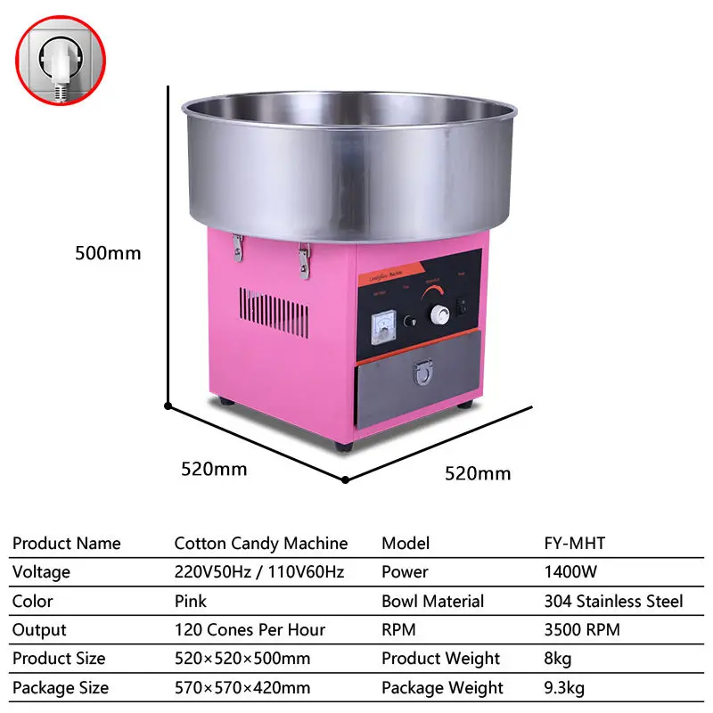 Commercial Cotton Candy Machine Floss Sugar Candy Cotton Machine ...