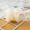 4cm cream rice iridescent mermaid tail yarn 10 yards (rolled)