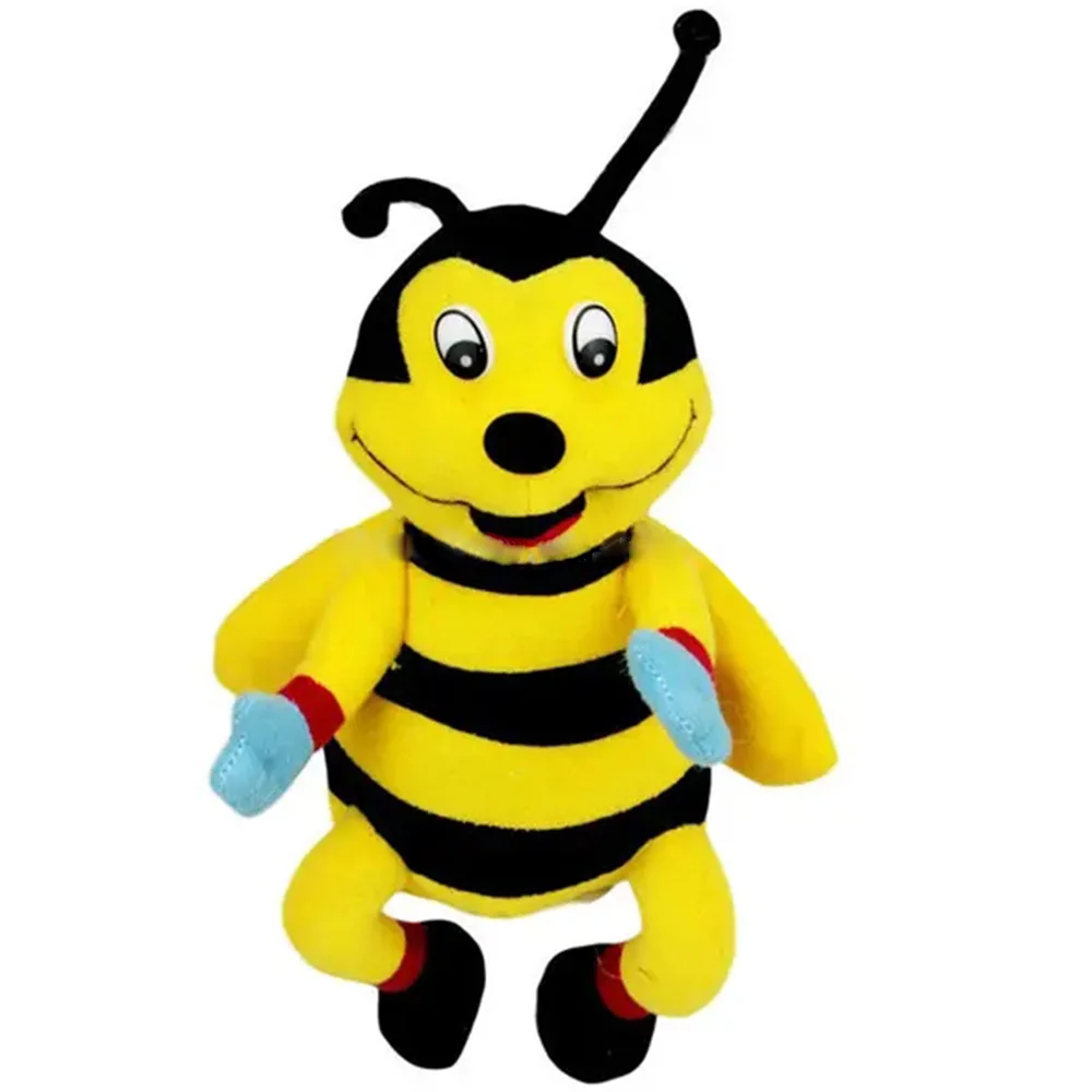 Adorable Yellow Honey Bee Plush Stuffed Toy Cute Soft