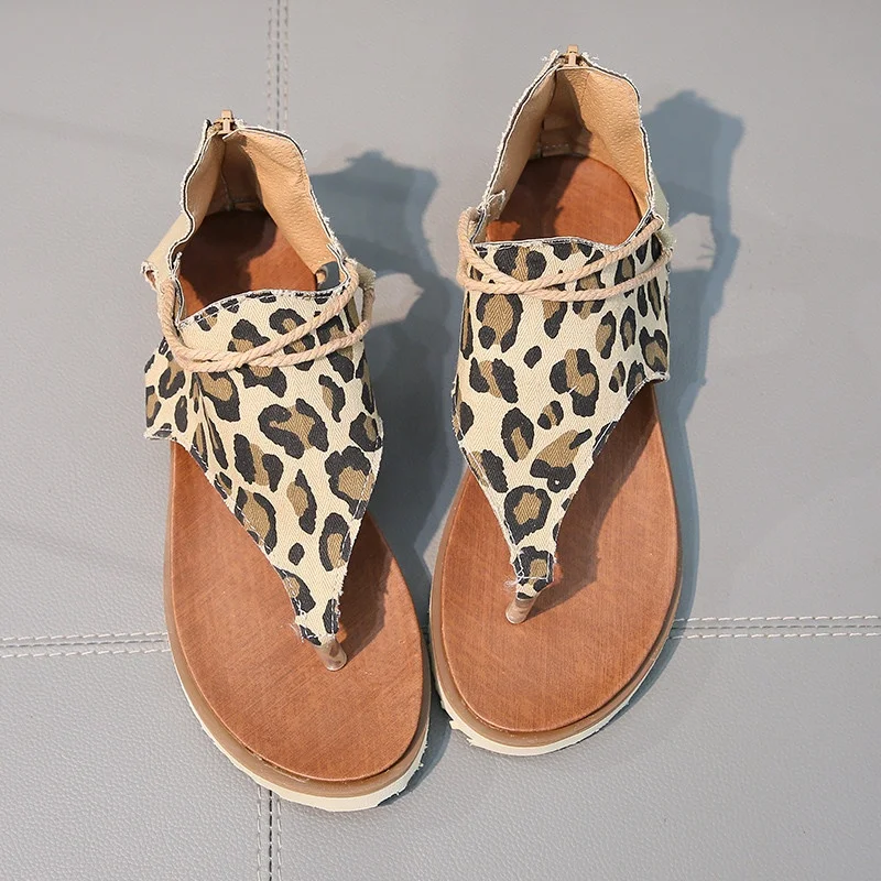Sandálias Femininas Planas,Sapatos Baixos Couro Pu Com Abertura Casual  Leopardo Zebra Impressão Fundo Plano 2021 - Buy Mulheres Sandálias De Verão, Sandálias Mulheres Verão Apartamentos Sapatos,Sandálias Mulheres Verão  Apartamentos Sapatos 2020 Product on