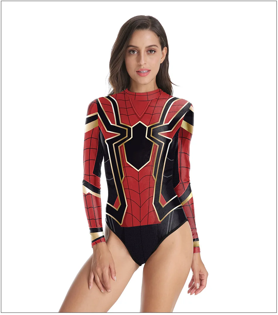 One-piece Swimsuit Spider Man Costume Halloween Movie Cosplay for Lady Women  Adult Female TV & Movie Costumes Spandex | Alibaba.com