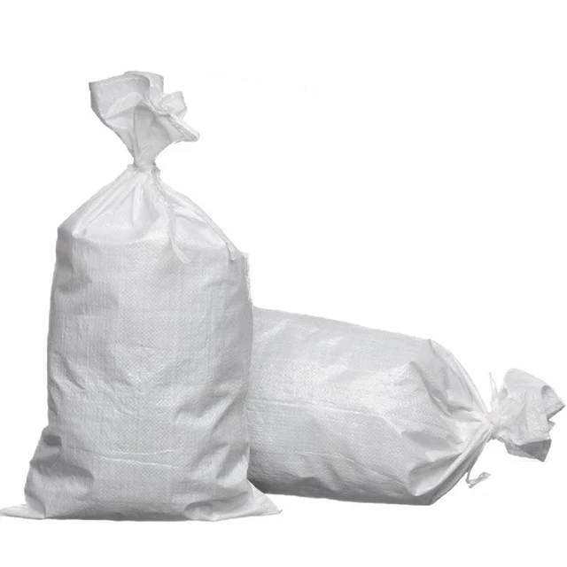 工場卸売 プラスチック袋 白色PP織り袋 砂 セメント ゴミ用 20kg 50kg