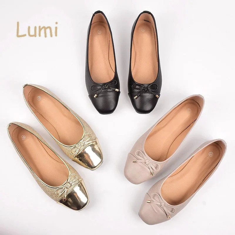 Ladies comfortable patchwork ballet pumps for women From m.alibaba.com