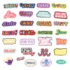 TEXT 4 (Iron on)-29pcs/set