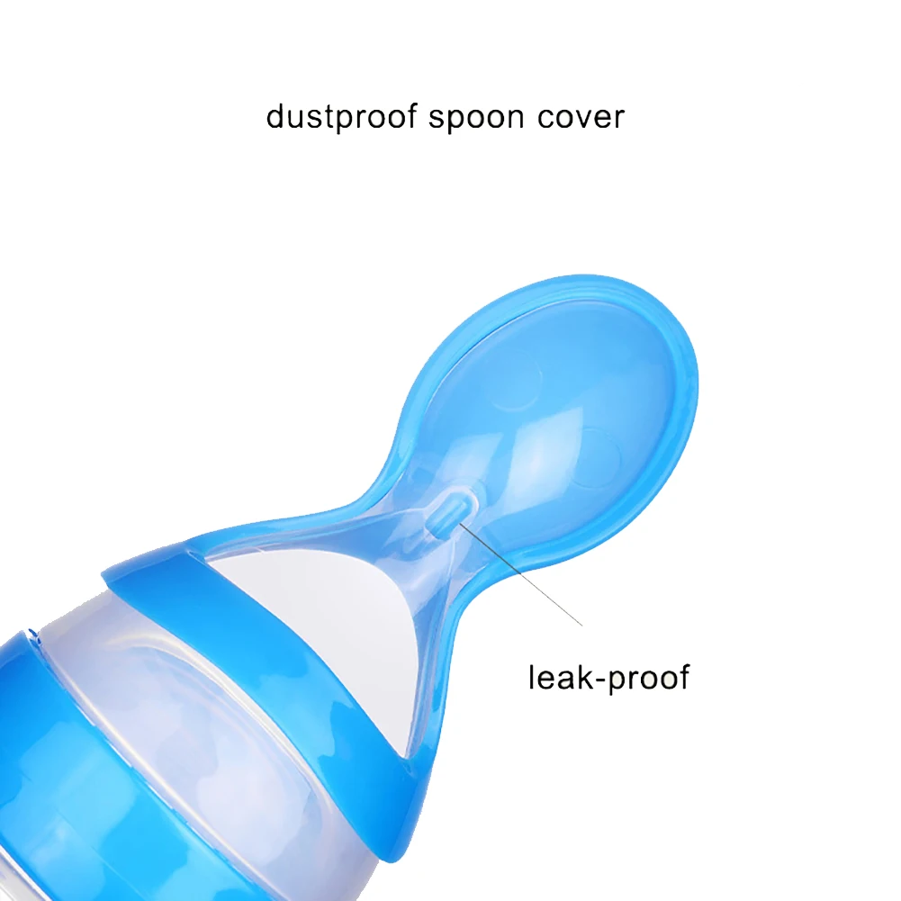 Baby Spoon Bottle Feeder Dropper Silicone Spoons for Feeding