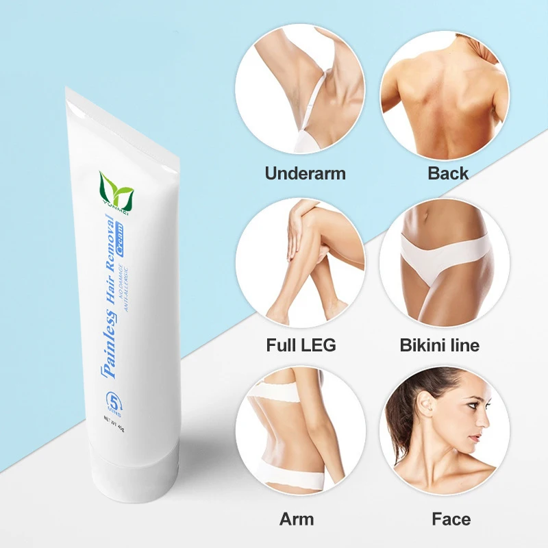 Best Private Label Unique Body Face Virgin Pubic Organic Instant 5 Minutes Hair Removal