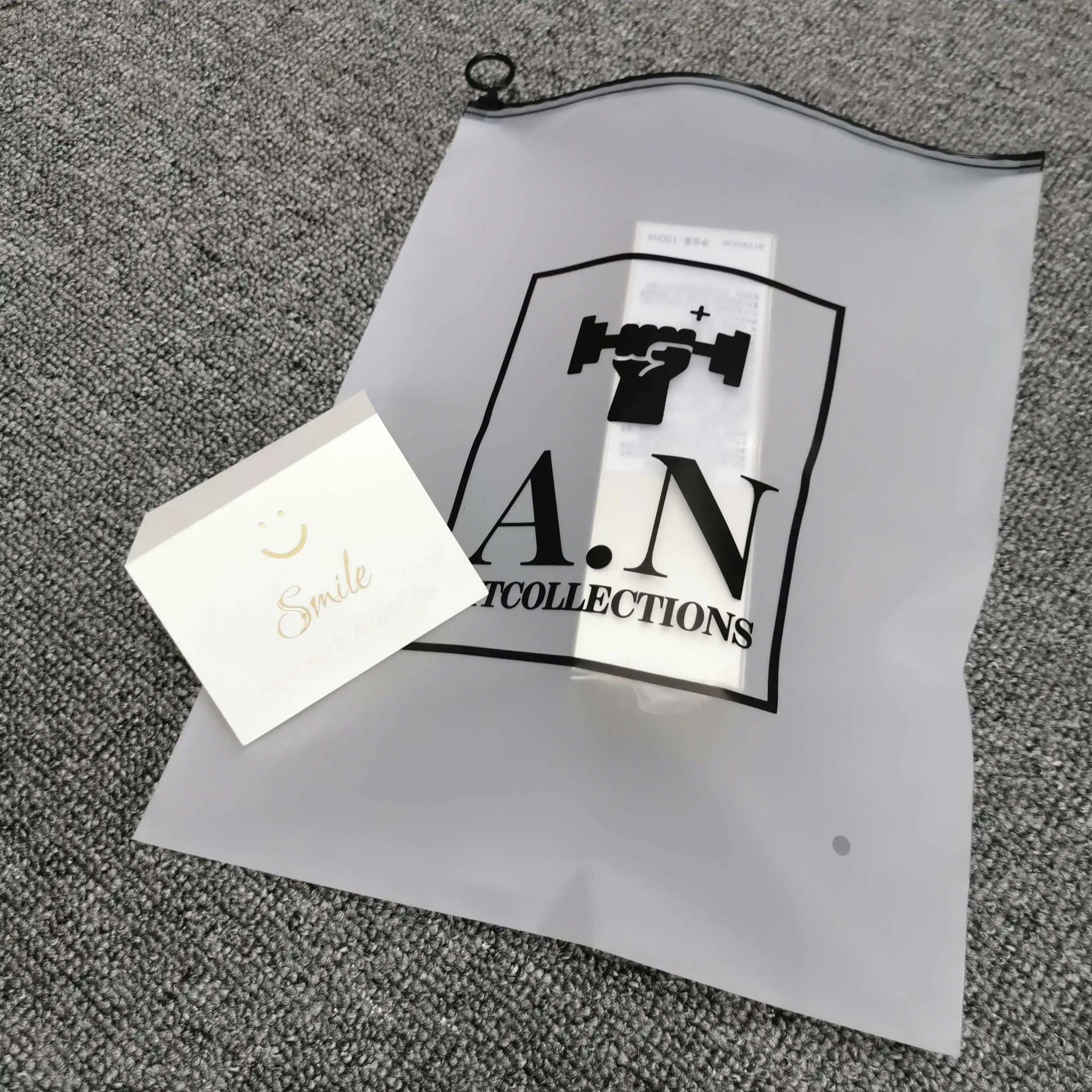 Bolsas de plástico con cierre de cremallera para embalaje de ropa