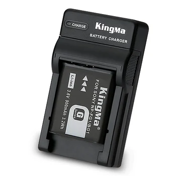KingMa Durable 900mah NP-BG1 Battery and DCK Charger Kit for Sony DSC-HX20V H70 H90 DSLR Camera detail image