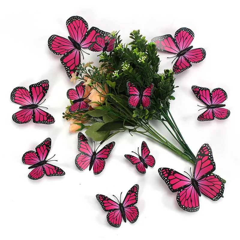 Monarch Butterfly Set Pvc Simulation Butterfly 3d Three-dimensional ...