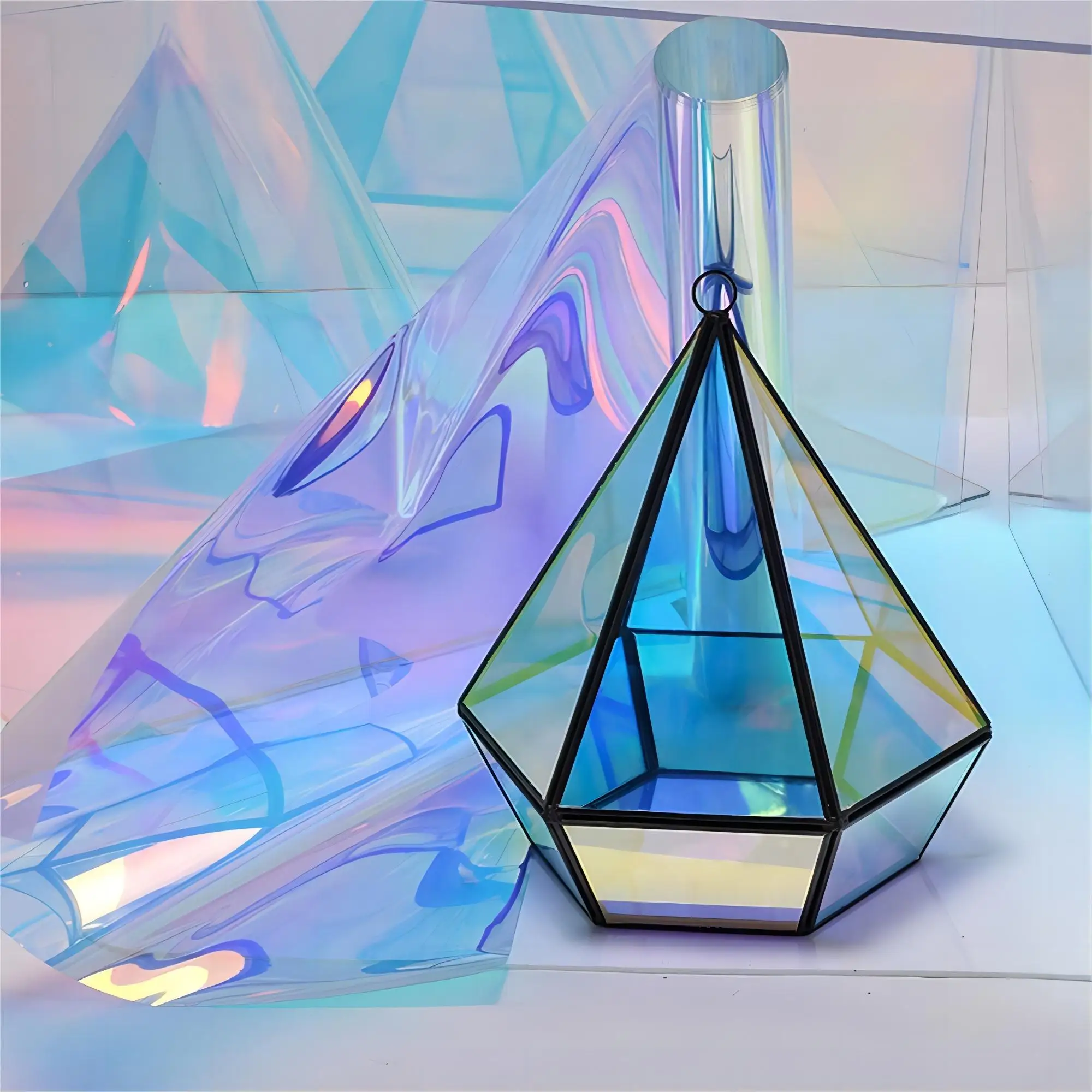 Chameleon Nano Ceramic Window Film Smart Blue and Red Rainbow Coloured PET Material Decorative Car Glass and Building Window