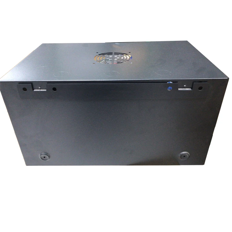 Mini Rack Server 19 Inch Data Enclosure Shallow Depth 530x350mm 4U Wall Mount CCTV Camera Cabinet
