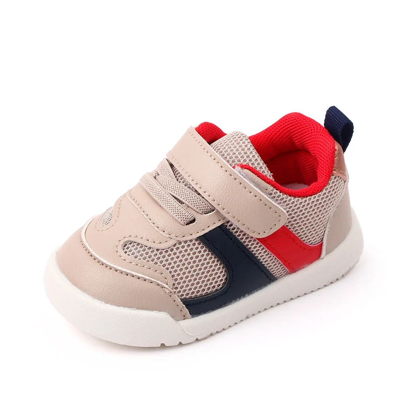 Spring and Autumn Boys Mesh Breathable Soft Sole Casual Non-slip Girls Matching Color Kids Sports Shoes details