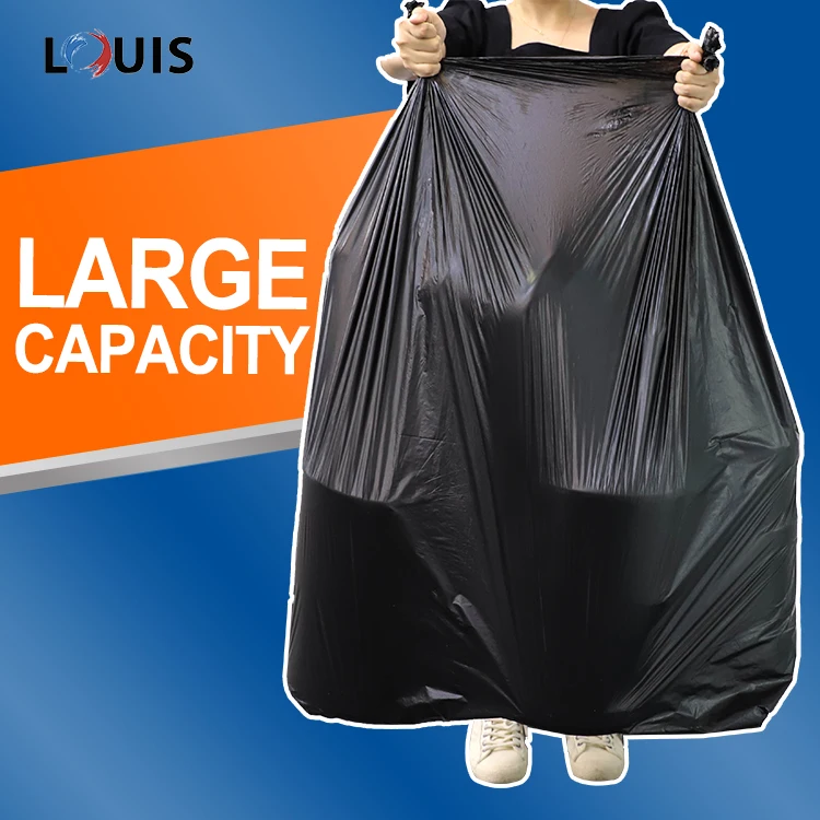 55 Gallon Mullsack Eco Biodegradable Compostable Disposable Black Bin