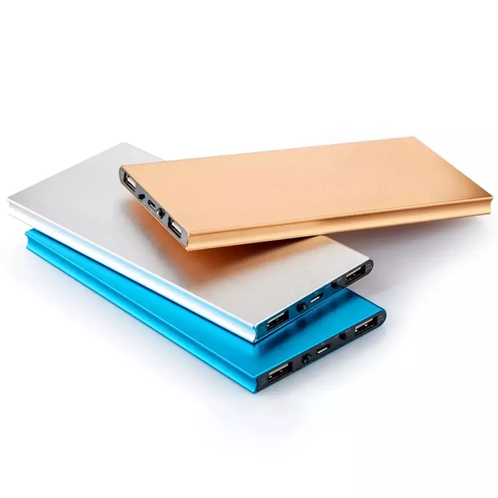 High Capacity Aluminium Dual Usb power bank 10000mah Battery Ultra Slim Power Bank Station with Light for Smart Phones - ANKUX Tech Co., Ltd