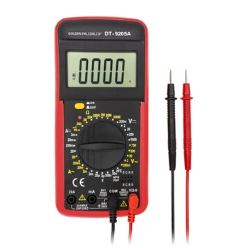 Dt9205 Digital Multimeter Ac Dc Ammeter Volt Ohm Tester Meter ...