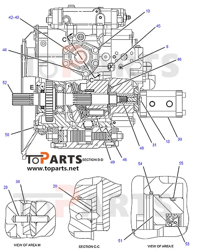 Caterpillar 2448477 Hydraulic Pump Repair Seal Kit 2003343 Main Pump
