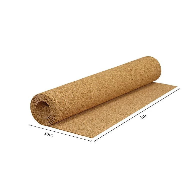 Ecofriendly Cork Underlay Sheet Natural Cork Adhesive Roll Wood