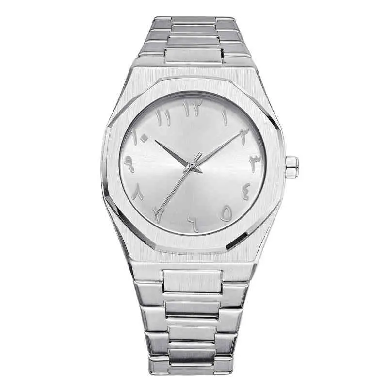OEM Private Label Watch New Style Waterproof Arabic Numerals Dial Watch Stainless Steel Men Luxury Quartz Wirs Watches for Men