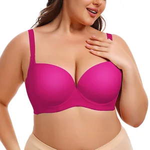 ODM OEM Soutien Gorge Grande Taille Sexy Plus Size Black Bras Push up Anti Sagging Breathable Elastic Ladies Xxxl Big Size Bras