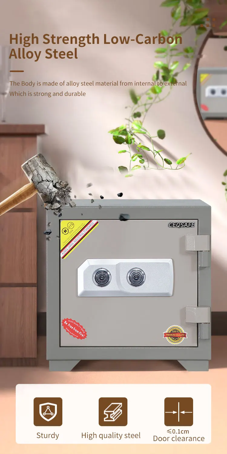 CEQSAFE High Security Digital Lock Office Home Safe Box 2 Hour Fireproof Safe details